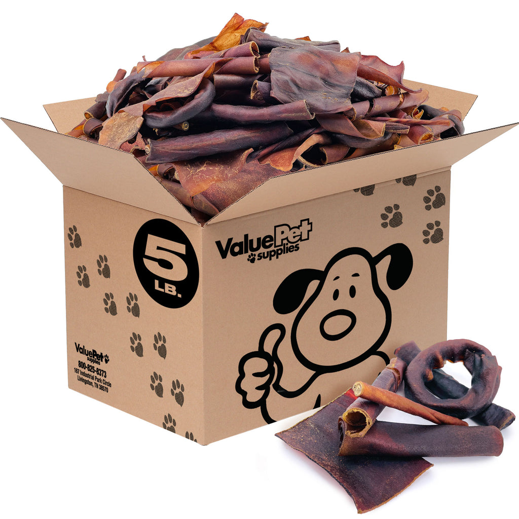 NEW- USA Collagen Variety Mix, Beef Chews for Dogs, Smoked, Fun Shapes, 5 Pounds BULK PACK - A FUN Combo That May Include: Sticks, Chips, Twists, Spirals, Rings, Rolls 